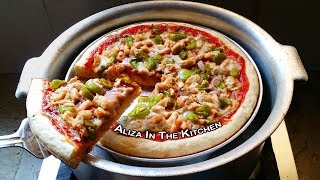 Pizza Without Oven  Easy Pizza Recipe  Pizza Recipe Without Oven  Aliza In The Kitchen [upl. by Malva49]