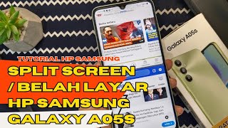 Cara split screen atau belah layar Hp Samsung Galaxy A05 A05S A04 A04S A15 [upl. by Aiset482]