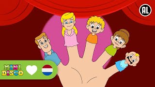 DE FAMILIE VINGER  Kinderliedjes  Liedjes voor Peuters en Kleuters  Minidisco [upl. by Chalmer272]