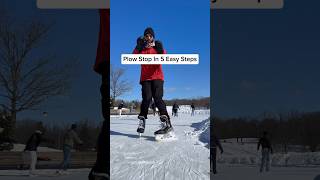 Easiest Way To Stop With Ice Skates 🔥😱 iceskating tips shorts [upl. by Rabah]