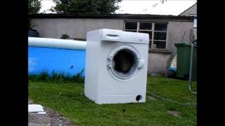 washing machine destroyed with a brick part 2 [upl. by Boycey]