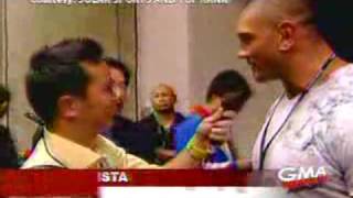 Pacquiao vs Hatton Batista Hollywood Celebrity [upl. by Hamilton]