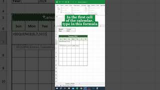 🙏 how to create Dynamic calendar in excel excel exceltech [upl. by Richey699]