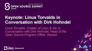 Keynote Linus Torvalds in Conversation with Dirk Hohndel [upl. by Nickola]