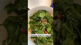 Eating Spinach Salad To stay within Calories per Day  Lunch ideas [upl. by Aztiley]