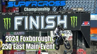 Haiden Deegan Wins 2024 Foxborough Supercross 250 East Main Event [upl. by Omle]