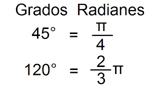 Grados a Radianes Conversión Mostrando dos Ejemplos [upl. by Kifar553]