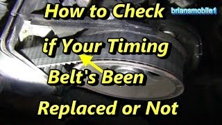 How to Tell if Your Timing Belts Been Replaced [upl. by Omrellug]