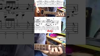 Anji Paul Simon Vr Capo2 with TAB guitar ギター 弾いてみた anji ポールサイモン [upl. by Antonius]