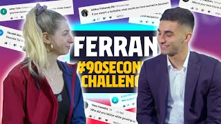 WHAT WAS THE FIRST THING YOU SAID TO XAVI  90SECONDSCHALLENGE FERRAN TORRES [upl. by Unity]