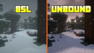 BSL Shaders vs Complementary Unbound  Shader Comparison [upl. by Labotsirhc]