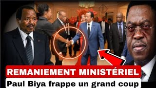 REMANIEMENT EXPLOSIF  DION NGUTE MAINTENU QUI SERA SACRIFIÉ DANS LE GOUVERNEMENT DE PAUL BIYA [upl. by Irollam]