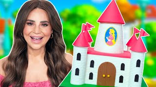 PRINCESS PEACH CASTLE CAKE  NERDY NUMMIES  MARIO BROTHERS [upl. by Web245]