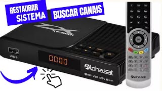 restaurar padrão de fábrica receptor alphasat tx kvm edition [upl. by Seel471]