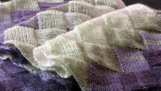 Learn to Knit Entrelac Part One [upl. by Esiom465]