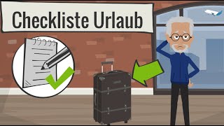 Checkliste Urlaub Alles Wichtige für Ihre Reise  Tipps [upl. by Sundstrom]