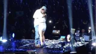 Enrique Iglesias  Hero kisses fan on stage Staples Center LA 8172012 [upl. by Plante]