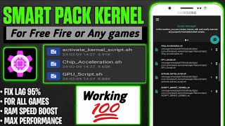 Smart Pack Kernel Manager  CPU Speed 😍 Boost RAM Speed Lag Fix  Performance 💯 [upl. by Torey]