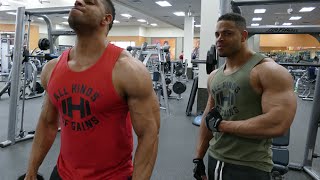 Chest Shoulders and Triceps Workout hodgetwins [upl. by Surat]