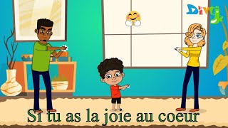 Si tu as la joie au coeur dit Jésus Comptine pour enfants animationchretienne [upl. by Mariande444]