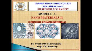 VTU CHE 18CHE12 M5 L5 NANOMATERIALS II [upl. by Madoc]