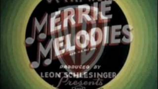 Merrie Melodies intro 1936  1942 plus red  blue rings [upl. by Yrocej]