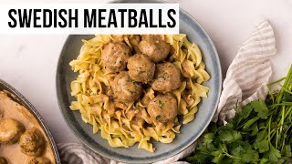 Easy Swedish Meatballs  The Recipe Rebel [upl. by Deedee636]