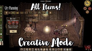 Dont Starve Hamlet BETA Creative Mode Crafting Everything [upl. by Light]