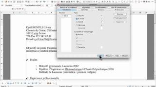 OpenOffice Writer  Tabulations [upl. by Refinneg178]
