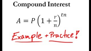 Compound Interest  Easy Example  Practice [upl. by Marteena]