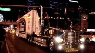 las vegas nascar hauler parade 3311 [upl. by Oidiple]