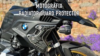 I fit the Motografix radiator guard protector decals to my BMWR1250GS [upl. by Irok]