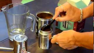 caffettiera napoletana ILSA  using neapolitan coffee maker [upl. by Kcirdled427]