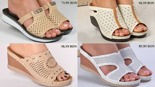 SUPREME COLLECTION OF FOOTWEAR DESIGN FOR LADIES  SANDAL SHOES SLIPPERS [upl. by Rist]