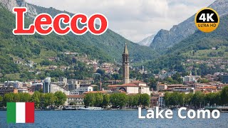 Lecco Italy 🇮🇹 4K Walking Tour  July 2024 [upl. by Gnek]