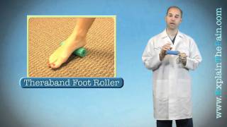 TheraBand Foot Roller at Explainthepaincom [upl. by Letnahc564]