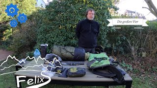 Ultralight Gear 2019  Teil 1 die großen Drei Rucksack Zelt Schlafsystem [upl. by Horace]