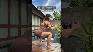 Incredible Lower Body Workout with just dumbbells From my NEW WeRise App [upl. by Tye443]