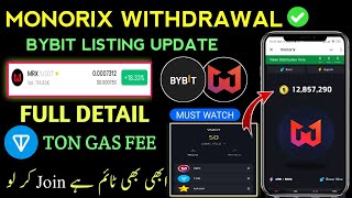 Monorix Airdrop Withdrawal Update  Monorix Wallet Connect  Monorix Token Distribution [upl. by Judsen]