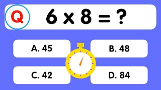 Maths Quiz for kids  Multiplication table Quiz for kids  Quiz Time [upl. by Etezzil334]