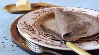 Recette  Crêpes sans gluten au sarrasin [upl. by Tlihcox896]