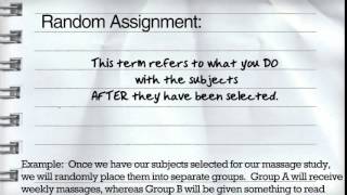 Random Sample Vs Random Assignment [upl. by Thorncombe]