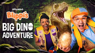 Blippis Big Dino Adventure Full Dinosaur MOVIE with Blippi and Meekah [upl. by Esorbma]