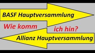 Wie komme ich zur Hauptversammlung  Eintrittskarten und Co [upl. by Sitoeht]