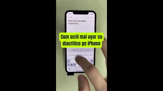 Cum scrii mai ușor cu diacritice pe iPhone  shorts [upl. by Oiluig993]