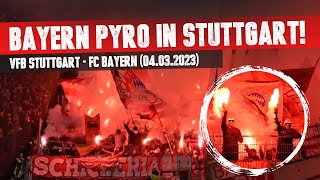 FC Bayern München Pyro  Bengalos in Stuttgart [upl. by Blayze]