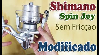 Molinete SHIMANO SUPER AERO SPIN JOY 30 sem FRICÇÃO ◆ Dicas Colocar Fricção [upl. by Angelina]