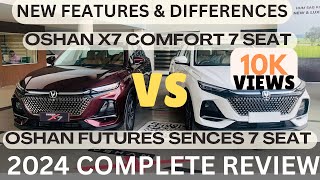 Oshan X7 Comfort 2024 Vs Future Sense 7 seater Facelift  Complete Review  Mr Changan [upl. by Elik]