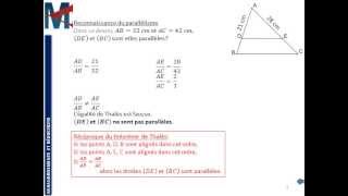3ème  AGRANDISSEMENTS REDUCTIONS  Réciproque de Thalès [upl. by Heyra69]