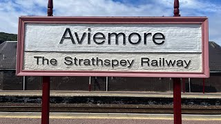 The Strathspey Railway  Aviemore in the Cairngorms [upl. by Nolos231]